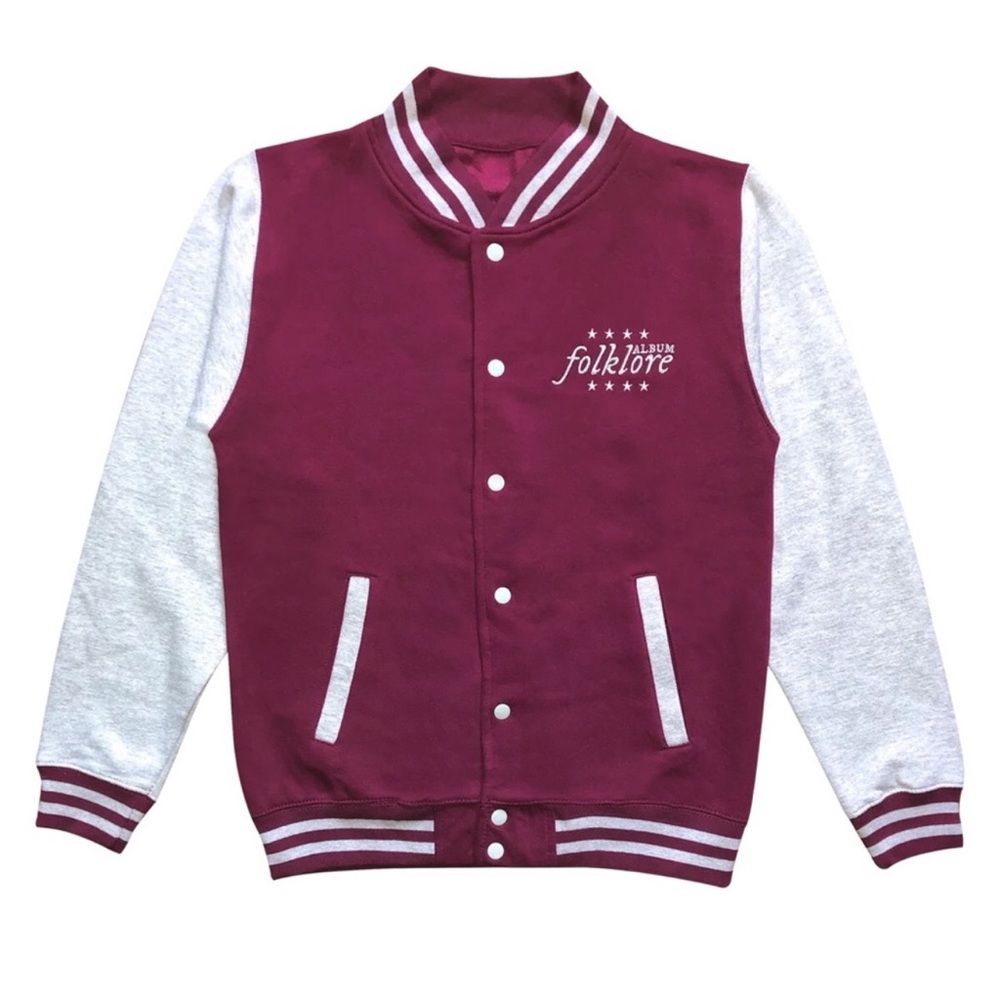Taylor Swift Official Folklore “Flashback in a Film Reel” Varsity Jacket XL NWOT
